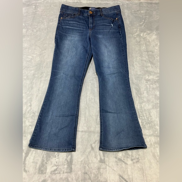 Democracy Denim - Democracy Dark Blue Flare Jeans-size 14P